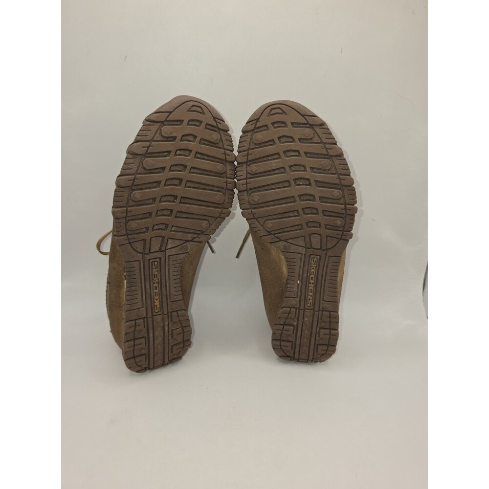 Skechers Relaxed Fit Bikers Curbed Suede Walking Sneakers Brown Womens 7 - Picture 7 of 9